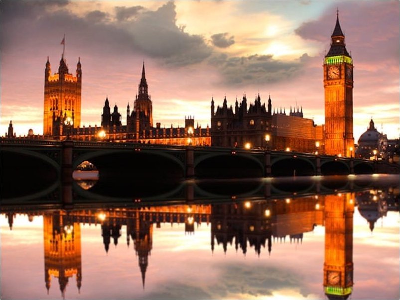 DecoNest Fototapeta - Big Ben wieczorem, Londyn - 300X231