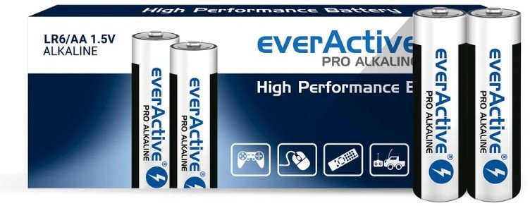 Baterie alkaliczne paluszki Everactive AA R6/LR6 - 10 szt.