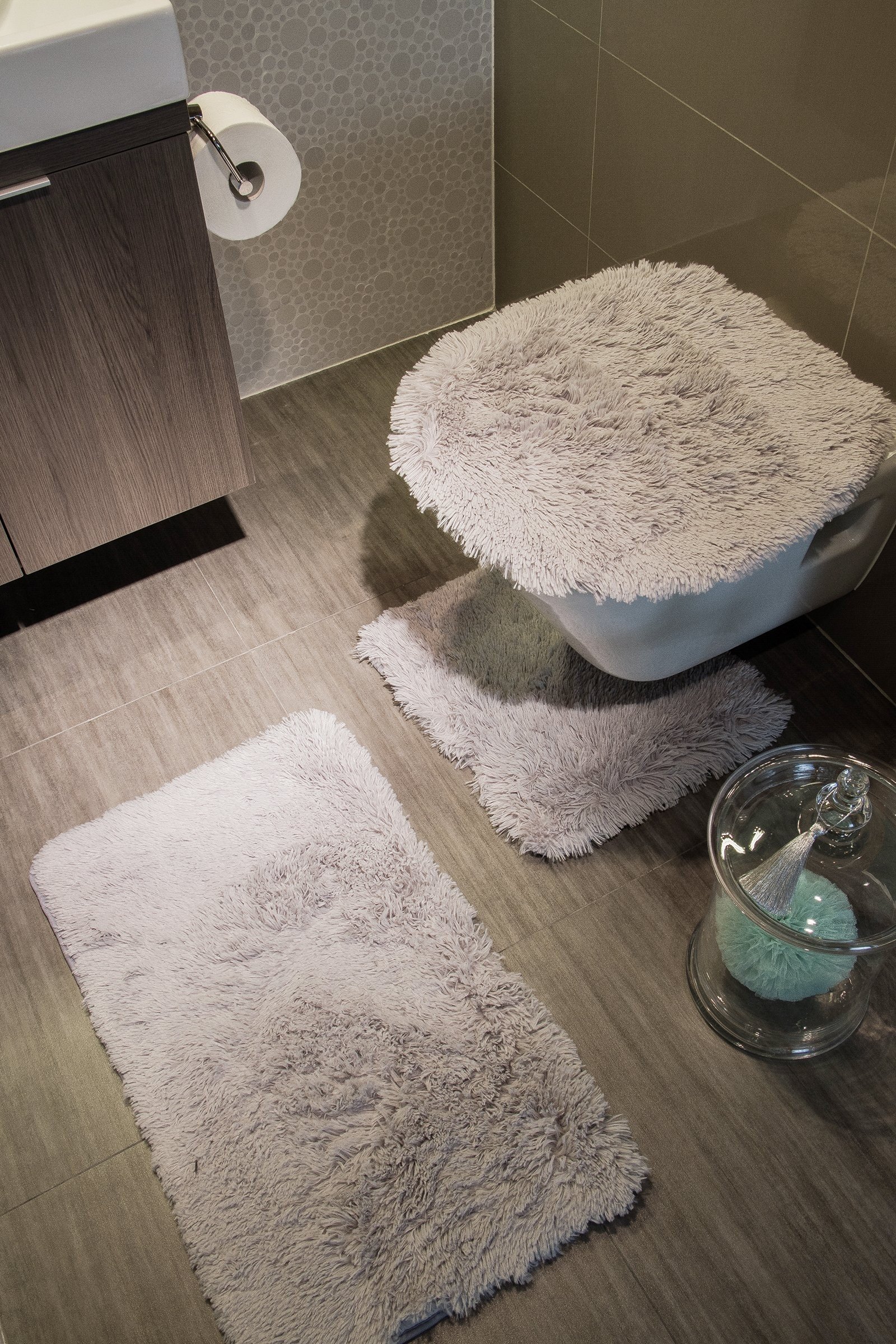 kontrast Dywanik łazienkowy 45x75cm szary (KONT_55683)