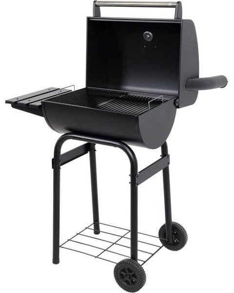 GRILL WĘGLOWY Z POKRYWĄ, RUSZT 47*34CM