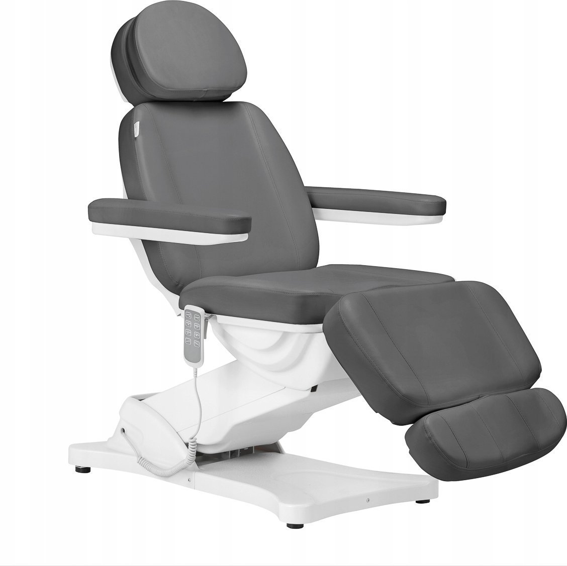 Activeshop Elektryczny fotel kosmetyczny SILLON CLASSIC 4 silniki z kołyską szary