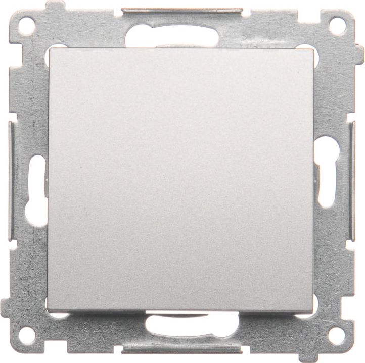 Kontakt-Simon Łącznik jednobiegunowy srebrny mat - DW1A.01/43