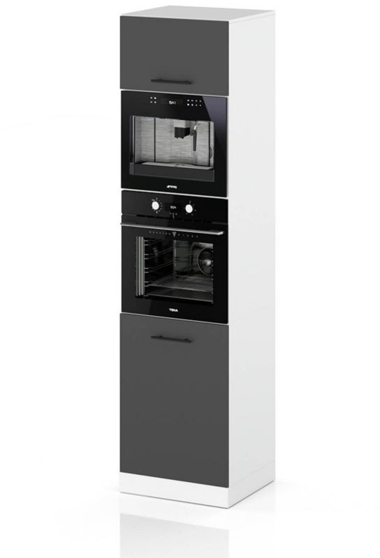 Słupek Kuchenny 3 Szuflady 60cm Piekarnik S60ms3 Spremium Szary Mat