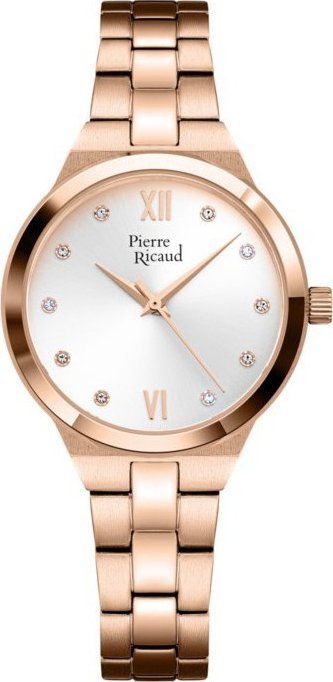 Zegarek damski Pierre Ricaud P22065.9183Q CYRKONIE różowe złoto