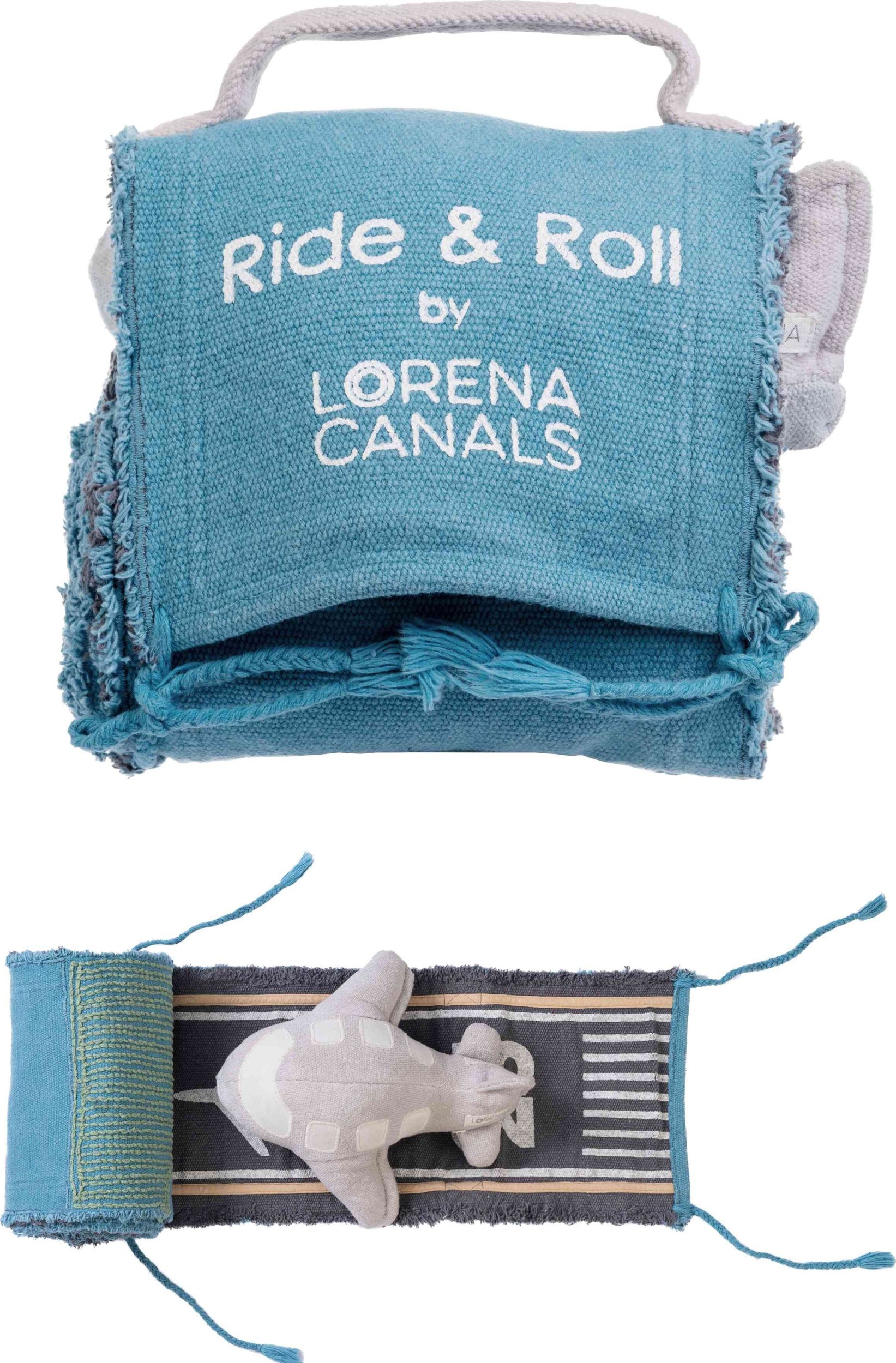 Lorena Canals Zabawka bawełniana RIDE & ROLL samolot Lorena Cana