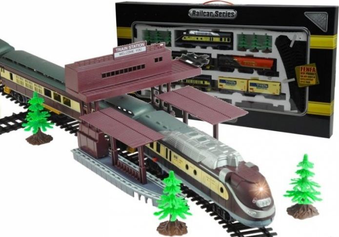 Lean Sport Ogromna Kolejka FENFA 5 Wagonów + Rozjazdy