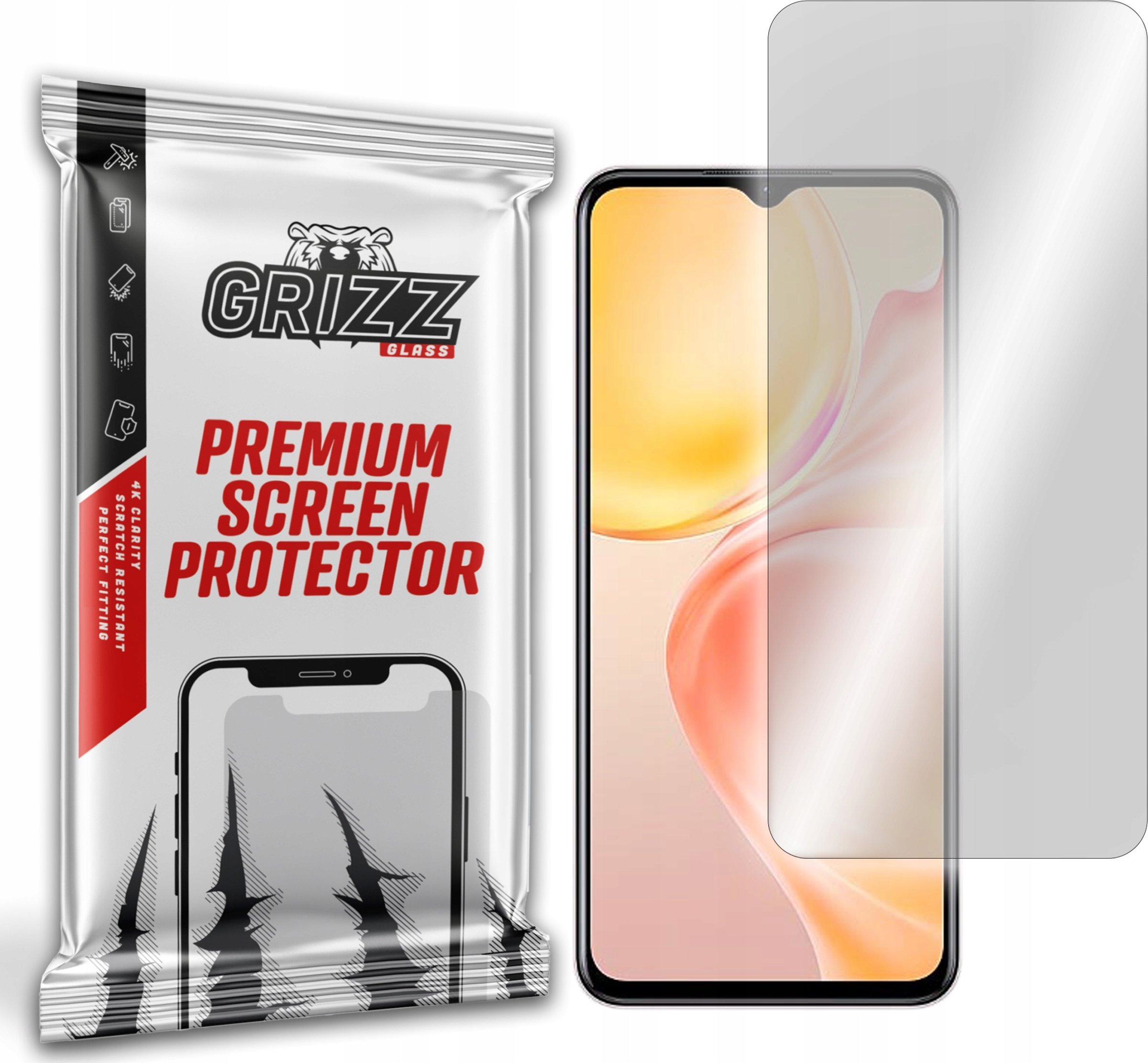 GrizzGlass Szkło hybrydowe Grizz Vivo Y52t