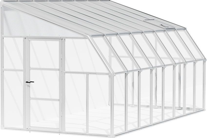 Rion Plastikowa szklarnia przyścienna Sun Room 48 Biały 508 x 258 x 266 cm