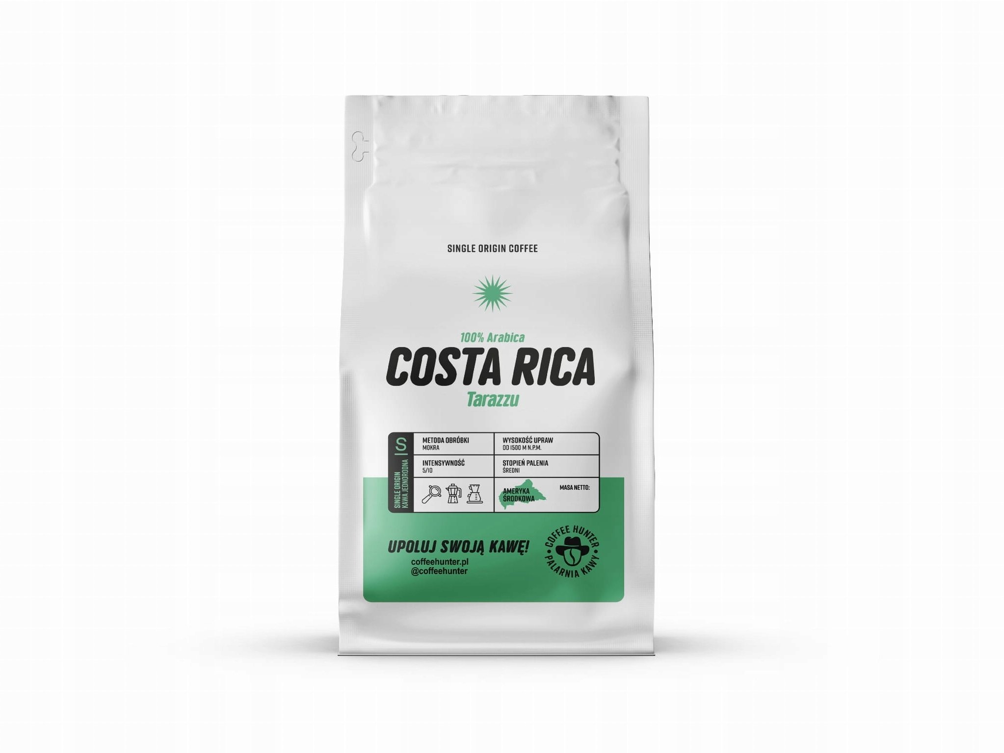 Kawa ziarnista Coffee Hunter Kawa ziarnista Kostaryka Tarazzu 250g