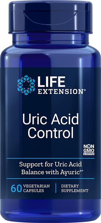 Life Extension Uric Acid Control Kontrola Kwasu Moczowego 60 kapsułek Life Extension
