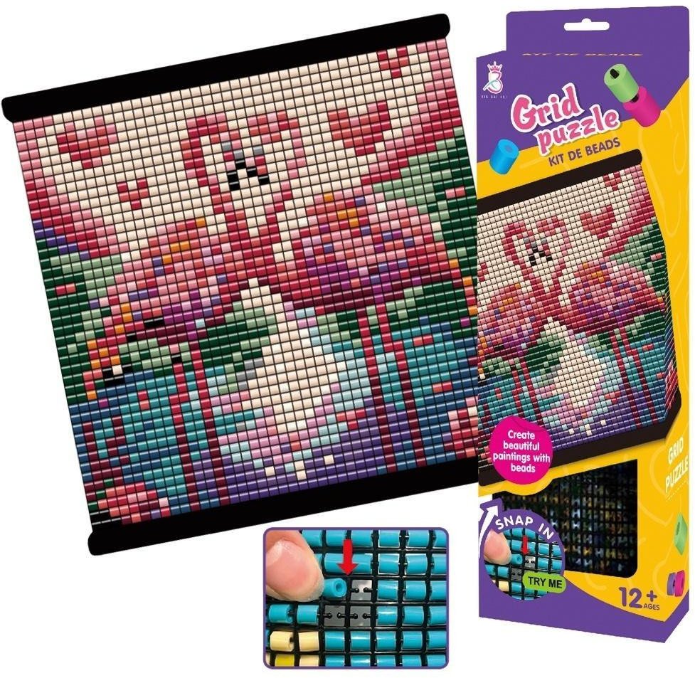 Obraz koralikowy Flamingi