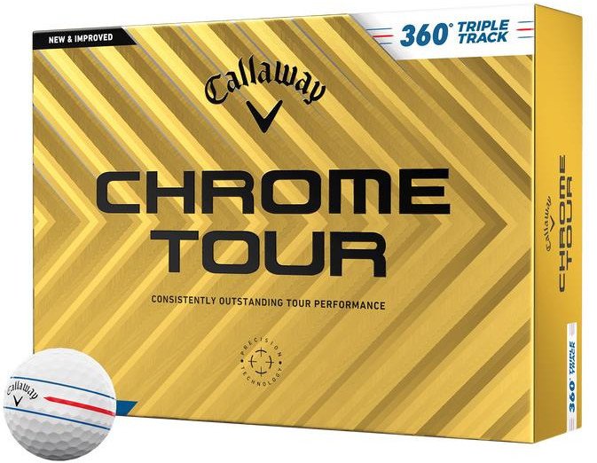Piłki golfowe Callaway Chrome Tour (białe TripleTrack 360, 12 szt.)