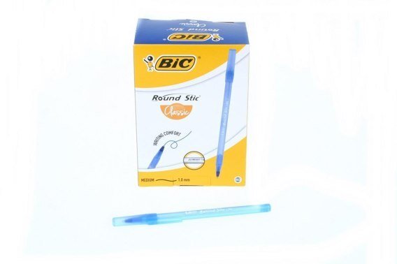 Bic Round Stick niebieski z kodem 60 szt. (238018)