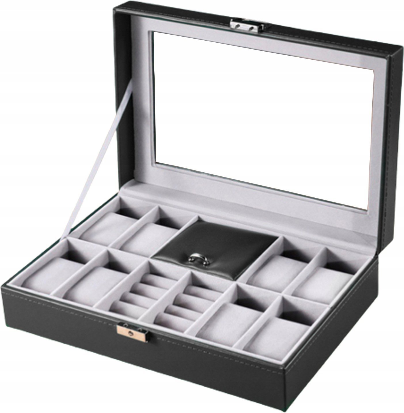 Korbi PUDEŁKO ETUI ORGANIZER KUFEREK SZKATUŁKA KASETKA NA ZEGARKI PREZENT G27