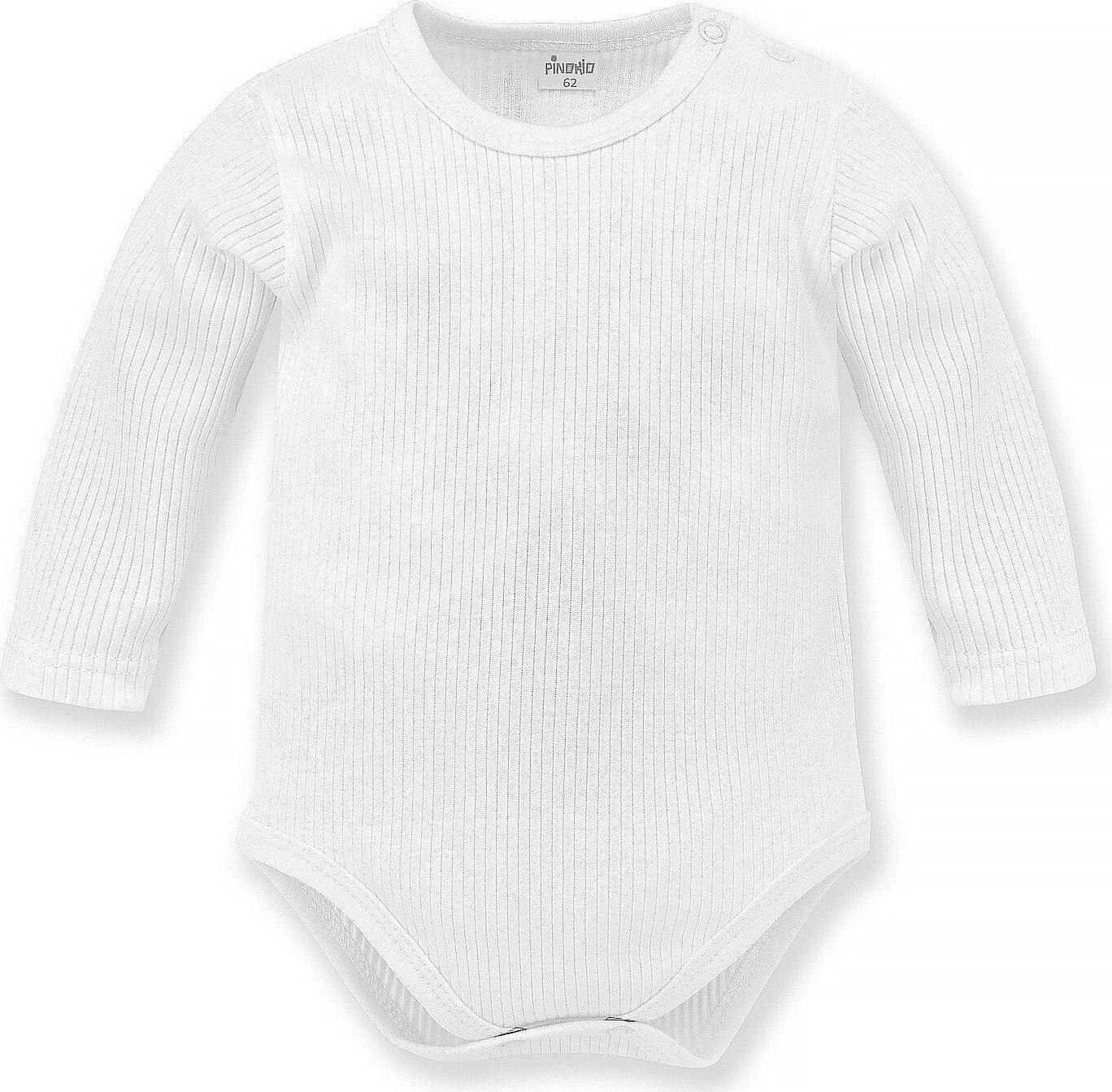 PINOKIO body z długim rękawem białe niemowlęce wyprawka Pinokio Lovely Day 86