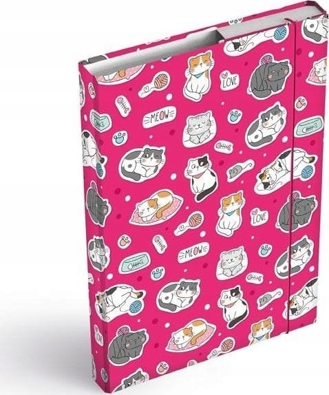 MFP paper teczka skrzydłowa z gumką box A4 Cats 8021066