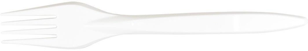 Widelce wielokrotnego użytku białe 100szt