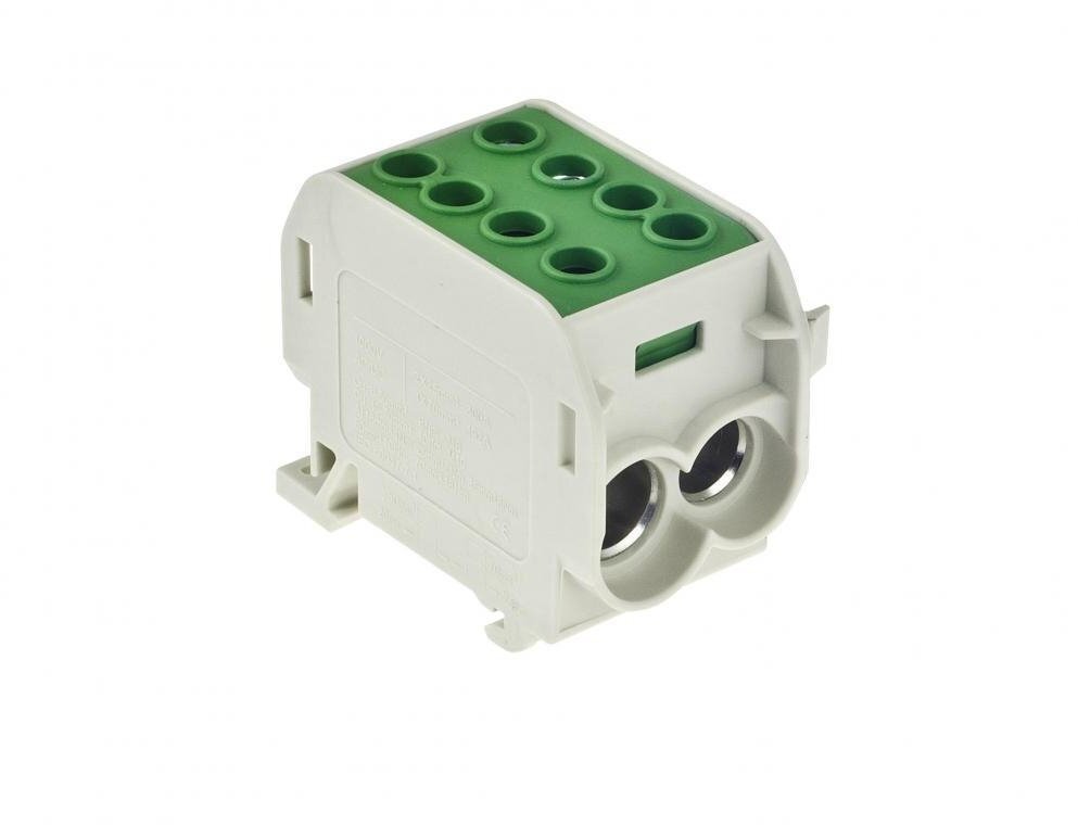 Blok rozdzielczy 1-torowy Al/Cu 1x70/2x50 zielony E.4163/Z