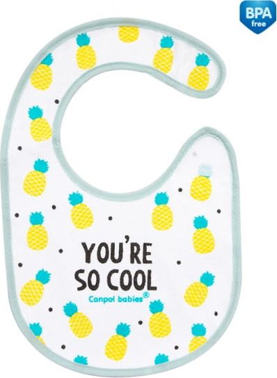 Canpol Śliniak nieprzemakalny z frotte So Cool, turkus 15/114 Canpol babies