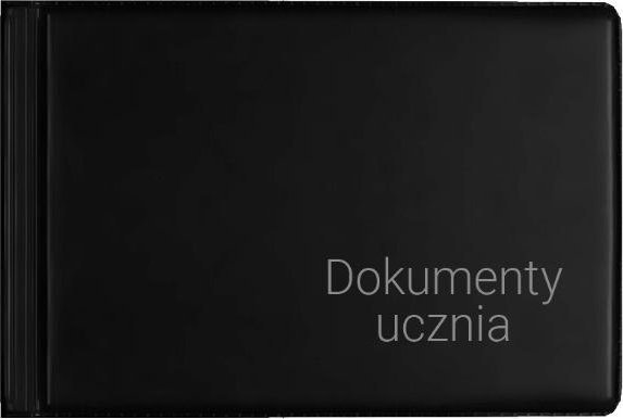 Okładka na dokumenty ucznia małe czarna