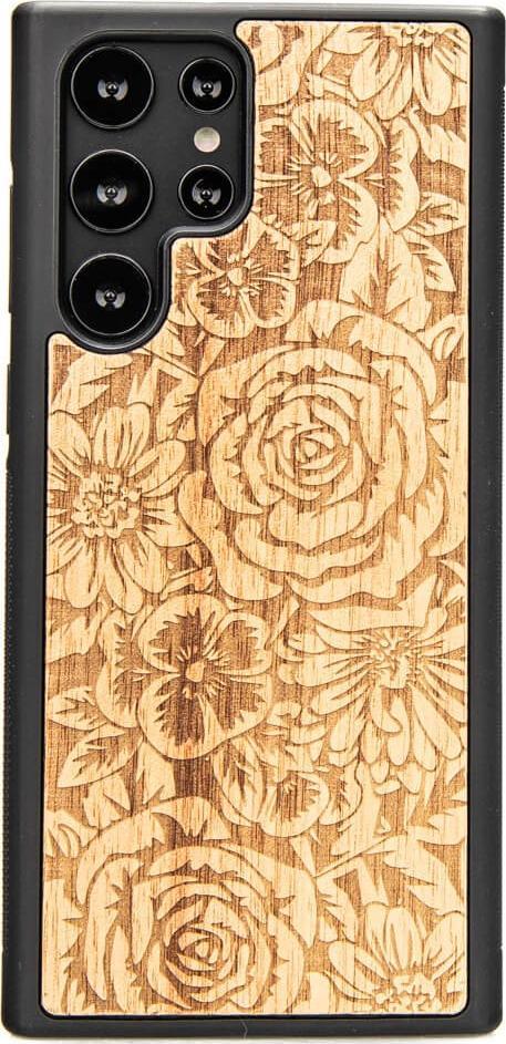 BeWood Drewniane Etui Samsung Galaxy S22 Ultra Róże Aniegre