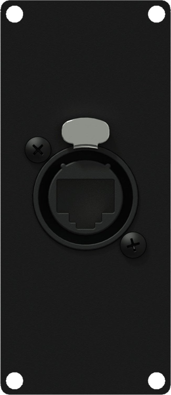 Caymon CAYMON CASY167/B Panel CASY z przejściem: etherCON – RJ45, 1-modułowy, wersja czarna