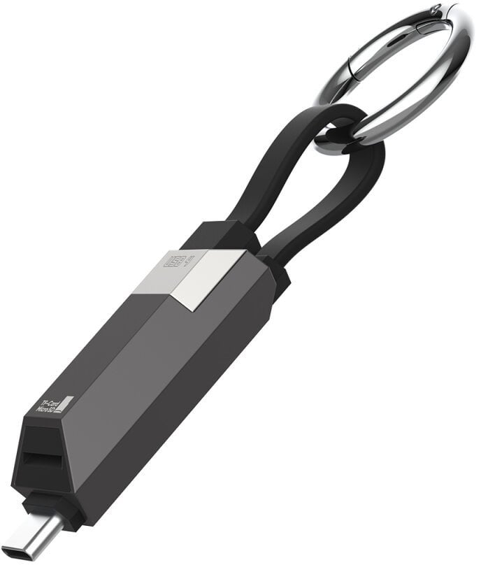 Kabel USB 4smarts USB-C - USB-C 0.06 m Grafitowy (548240)