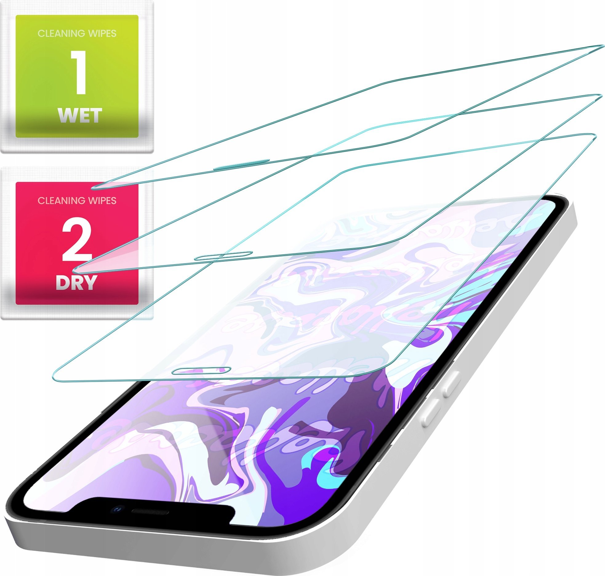 Hello Case 3-PAK Szkło Hartowane do Iphone 12 Pro Max (szybka, płaskie 2.5D, ochronne)