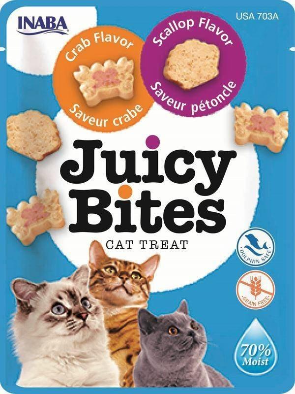 Inaba Foods Churu Juicy Bites Scallop Crab 33,9g, przysmak dla kota