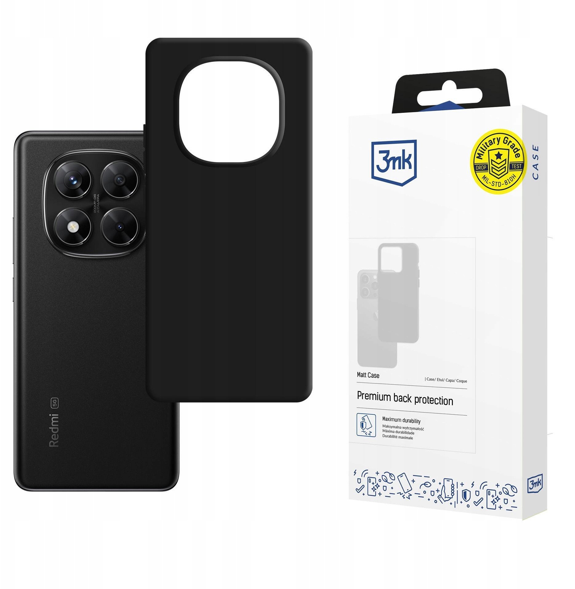 Redmi Note 14 PRO 5G/POCO X7 5G - 3mk Matt Case Pro