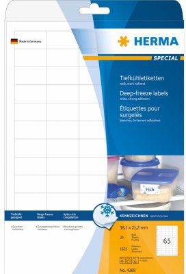 Herma etykiety samoprzylepne mrożone 38,1x21,2 mm (4388)