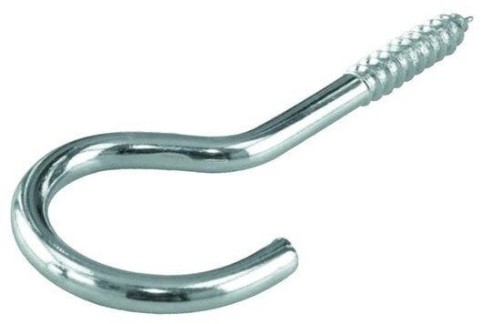 BENDED HOOK 30X2,6X11X6 ZINC PLAT/ 9PCS