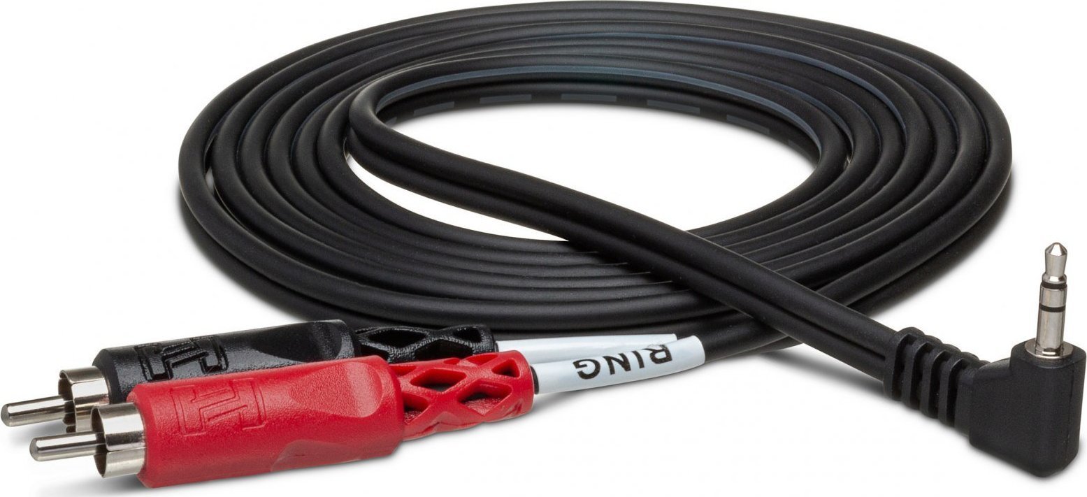 Kabel Hosa Jack 3.5mm - RCA (Cinch) x2 1.83m czarny (CMR-206R)