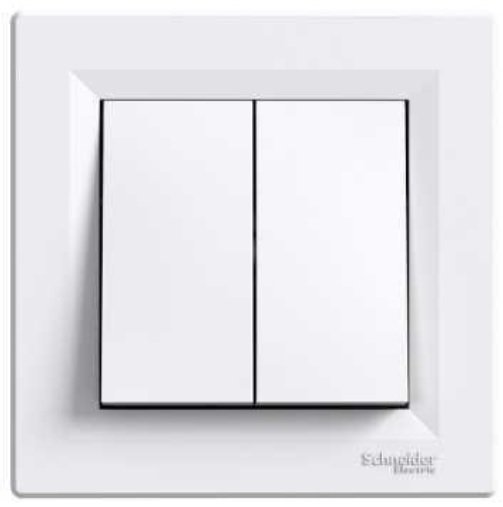 Schneider Electric Przycisk podwójny Asfora biały - EPH1100121