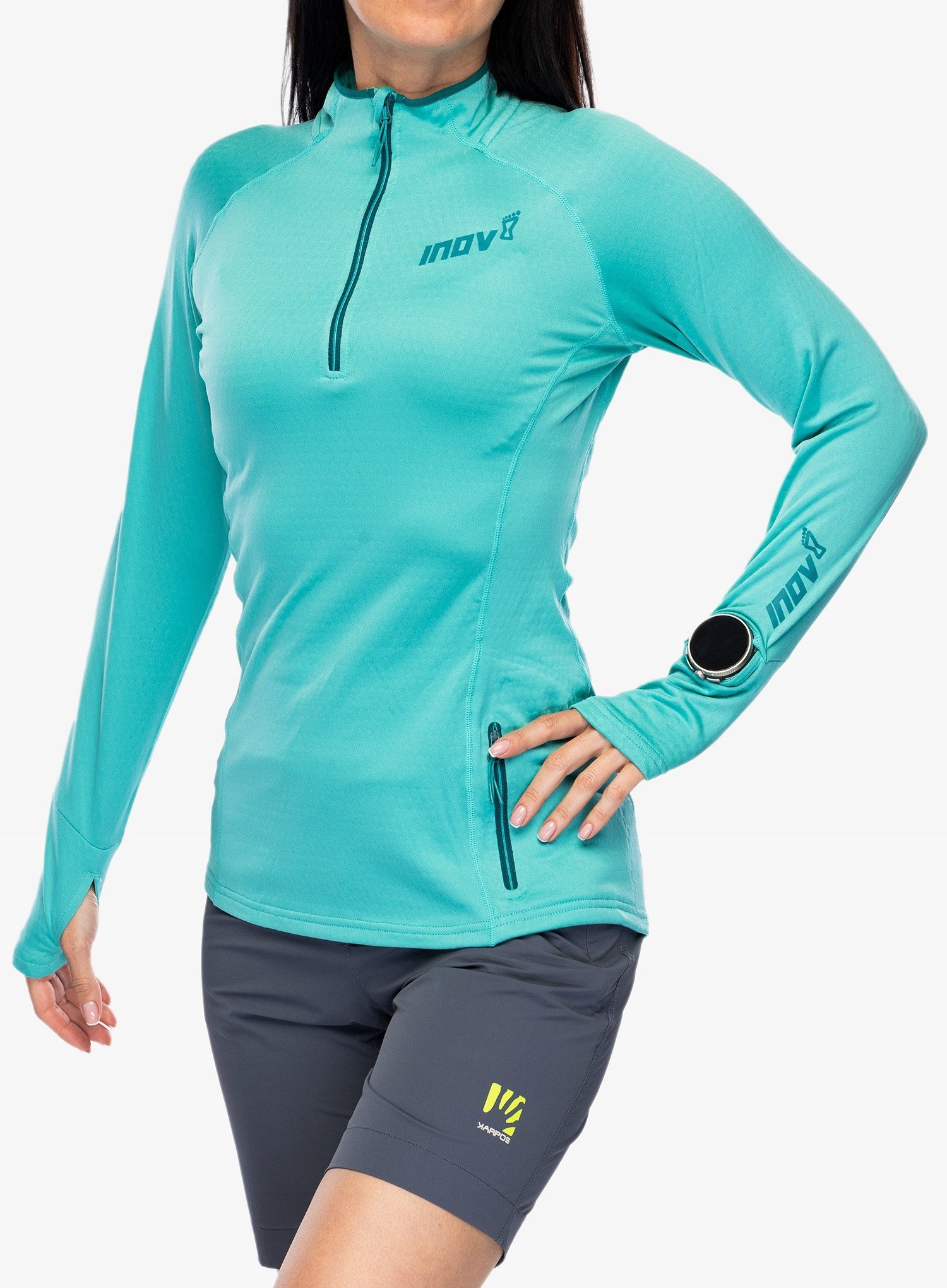 Bluza polarowa damska Inov-8 VentureLite Mid HZ - teal