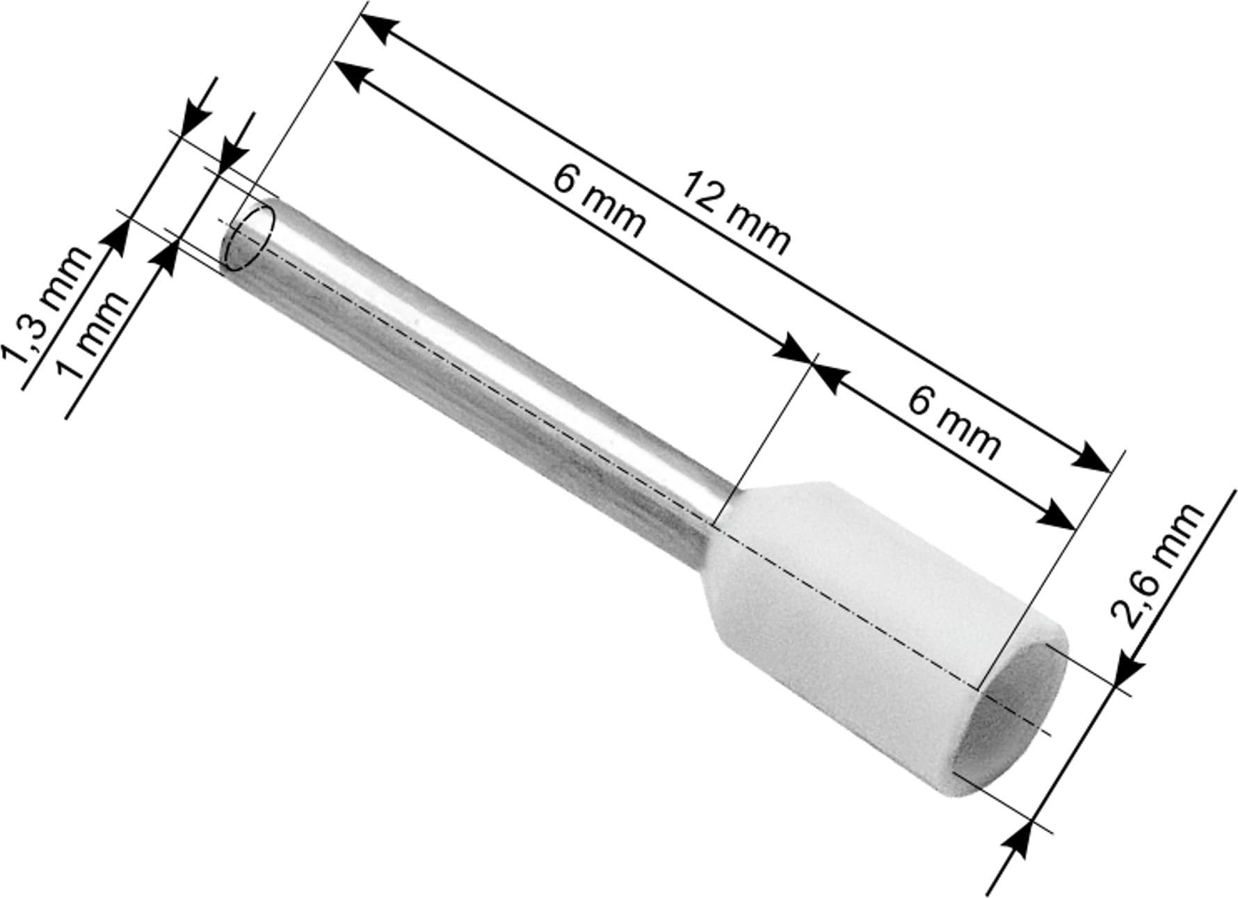 Blow 43-060# Konektor izol.tulejka 0,5/6 biała