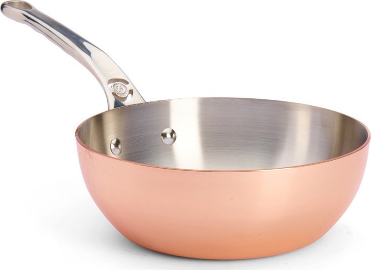 De Buyer De Buyer Prima Matera Sauté Pan Copper/steel 20cm curved ind.