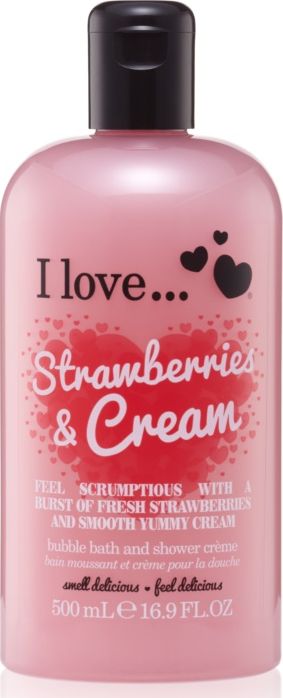 I love Krem pod prysznic i do kąpieli Strawberries 500ml