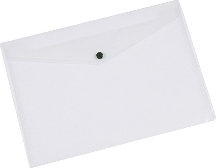 Q-Connect Teczka kopertowa Q-CONNECT zatrzask, PP, A3, 172mikr., transparentna