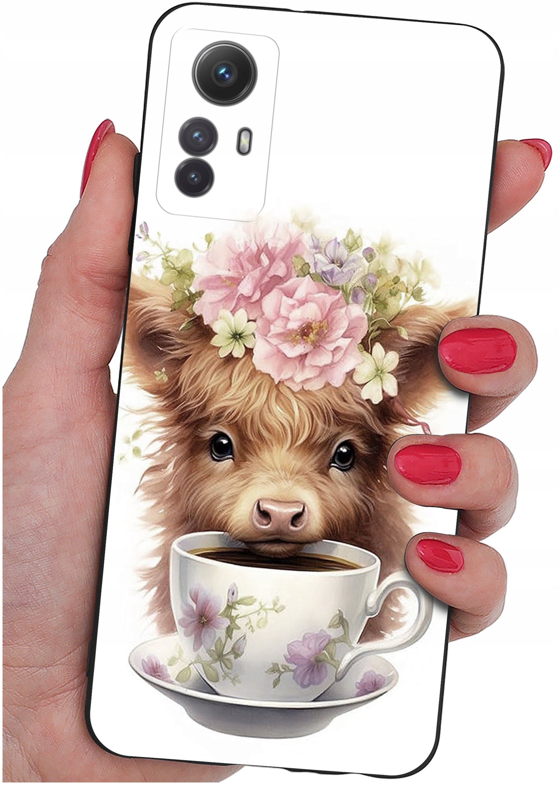 ETUI do Xiaomi Redmi Note 12S | WZORY | SILIKONOWE MATT CASE + SZKŁO 9H