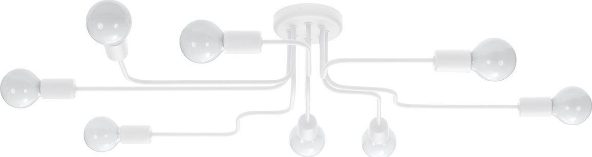 Lampa wisząca Sollux Lighting SOLLUX Żyrandol VECTOR 8 biały 8 x E27 SL.1444