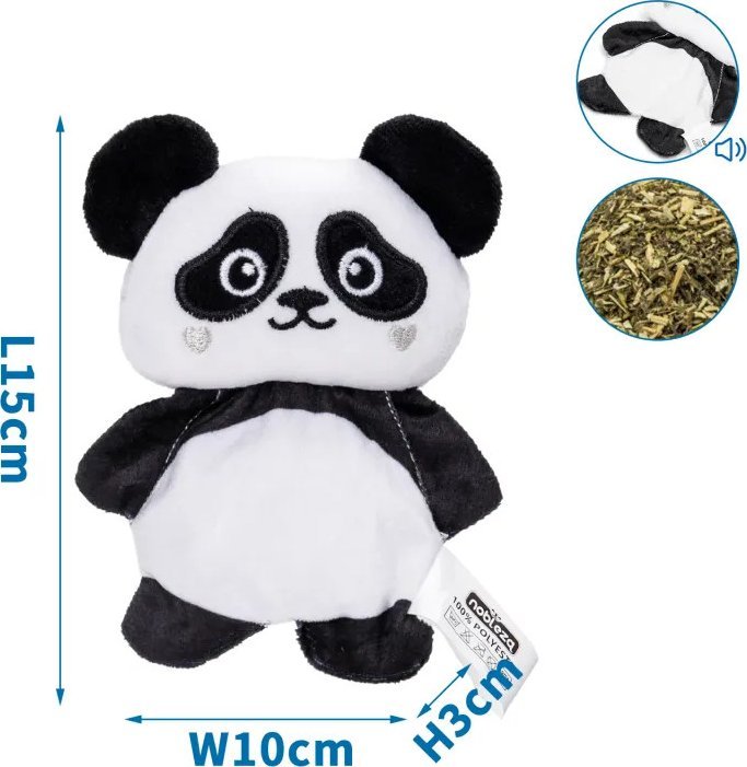 Nobleza Szeleszcząca zabawka z kocimiętką pluszowa panda Szeleszcząca zabawka z kocimiętką pluszowa panda