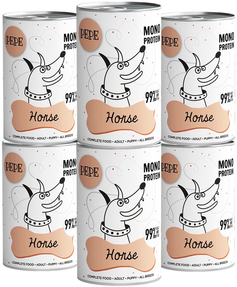 PEPE MONO PROTEIN Horse (konina) 6x400g