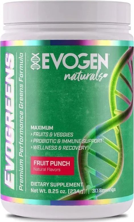 Evogen Evogen - Evogreens Naturals, Fruit Punch, Proszek, 234g
