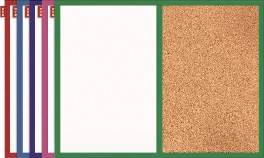 MemoBe Tablica Duo korkowa i suchościeralna mix