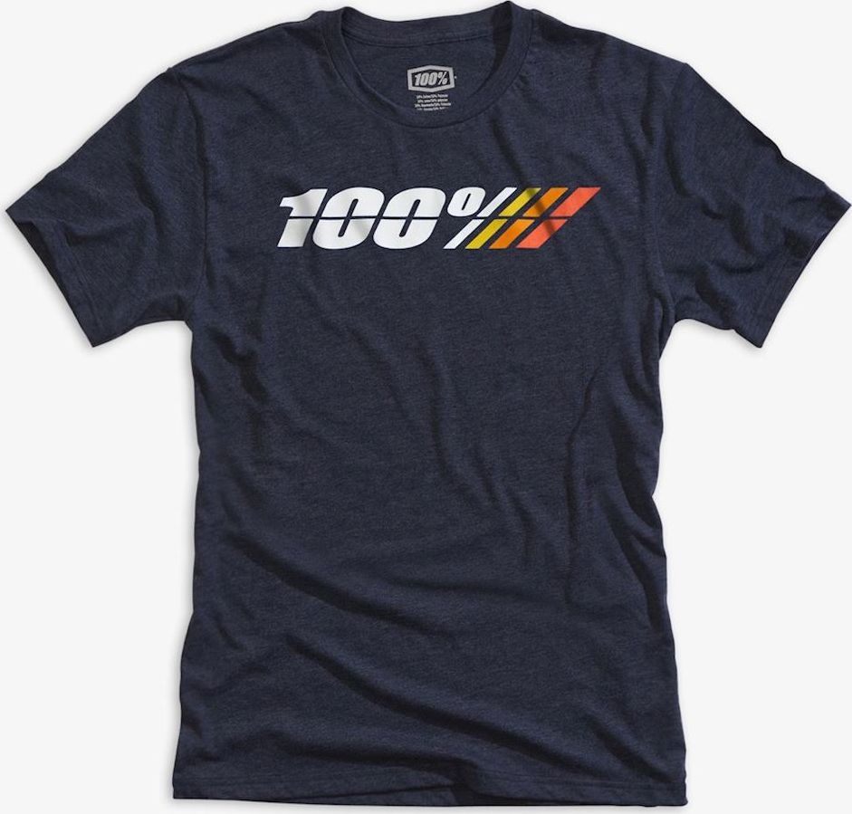100% Koszulka męska Motorrad Tech Tee navy heather r. L