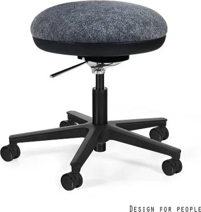 Taboret specjalistyczny TURINI czarny UNIQUE