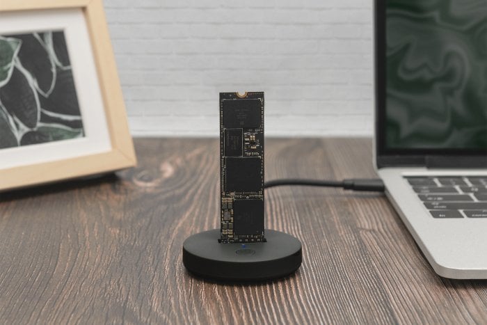 Stacja dokująca Digitus Digitus DA-71547 saugojimo diskų prijungimo stotis USB 3.2 Gen 2 (3.1 Gen 2) Type-C Juoda