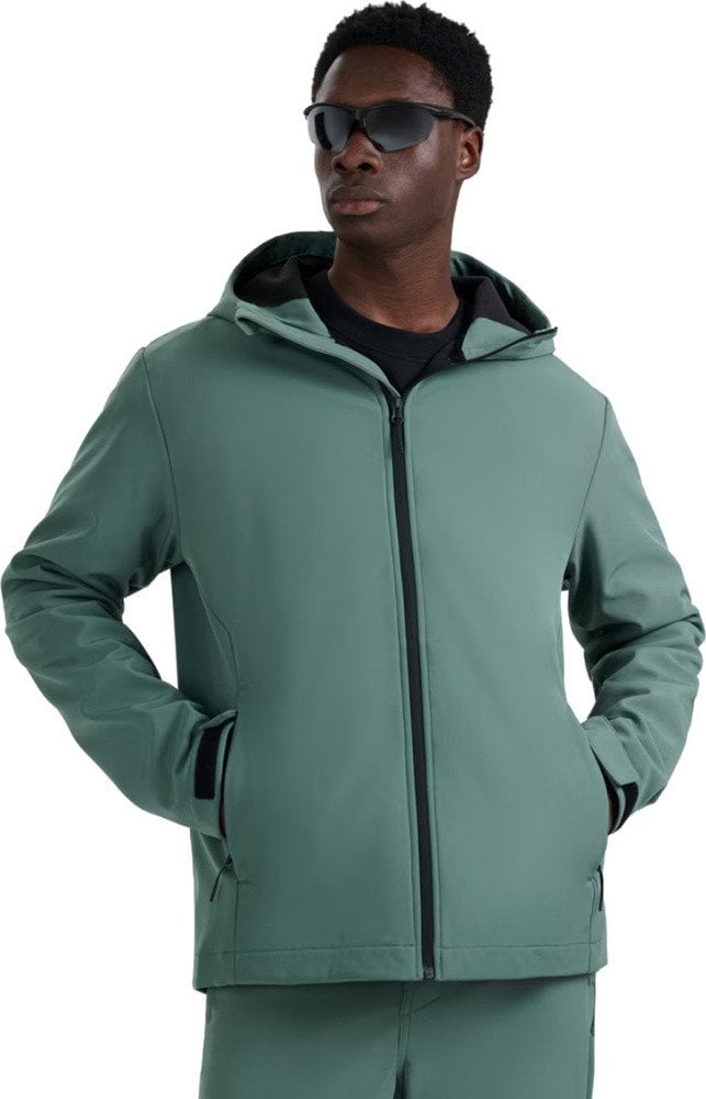 Kurtka męska 4f Kurtka męska softshell ciemna zieleń 4FWAW25TSOFM362 40S L