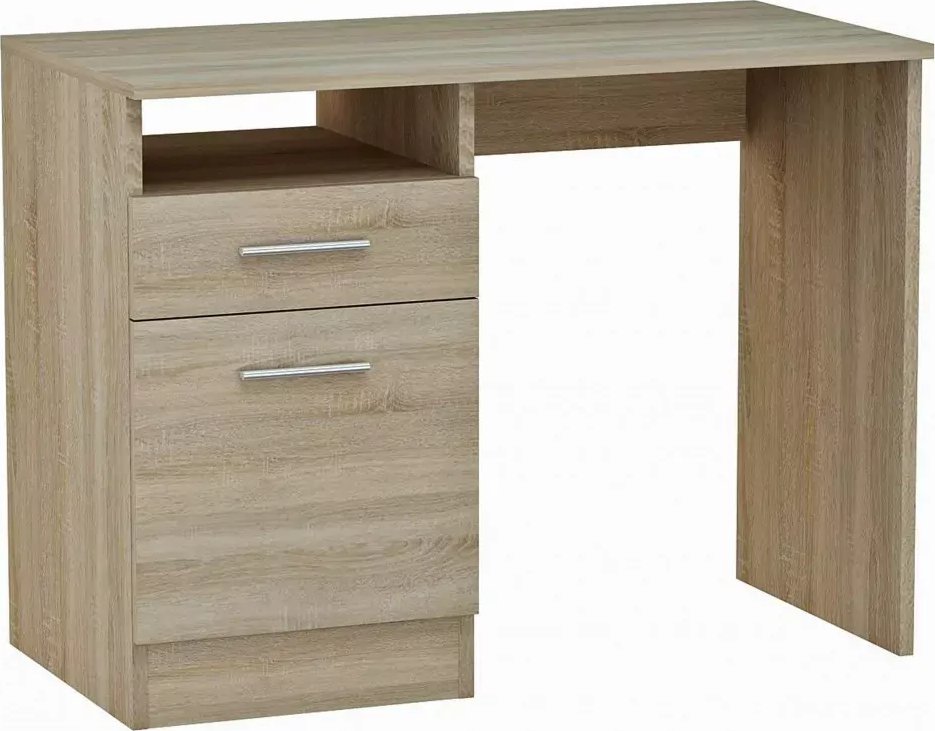 Elior Skandynawskie biurko z szufladą dąb sonoma - Dinero